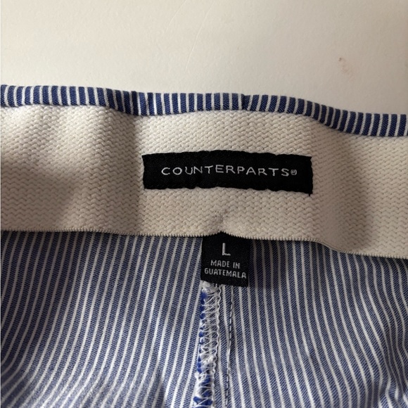 Counterparts Navy and White Striped Pants - Picture 3 of 6